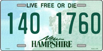 NH license plate 1401760