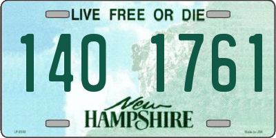 NH license plate 1401761
