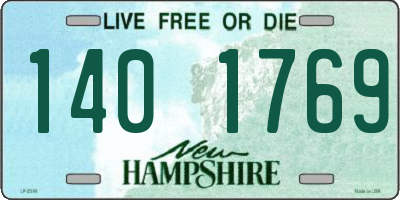 NH license plate 1401769