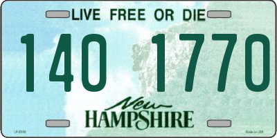 NH license plate 1401770