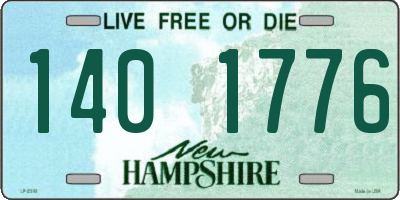 NH license plate 1401776