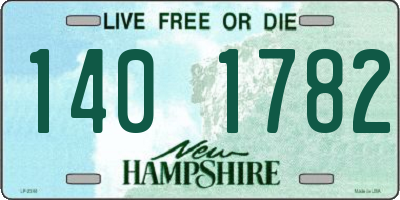 NH license plate 1401782