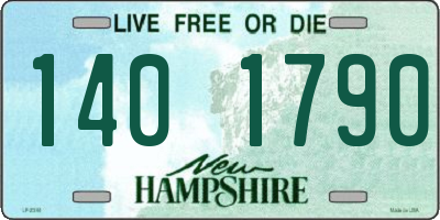 NH license plate 1401790