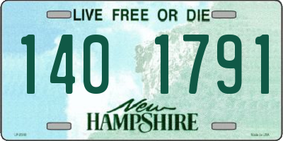 NH license plate 1401791