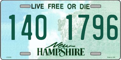 NH license plate 1401796