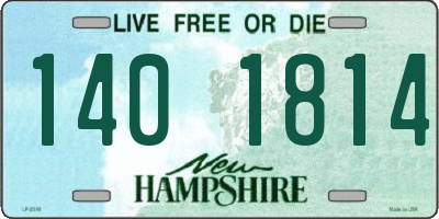 NH license plate 1401814