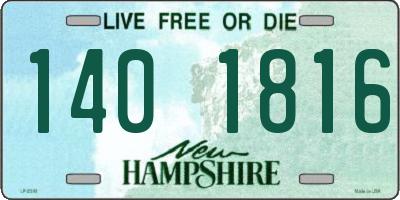 NH license plate 1401816