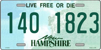 NH license plate 1401823