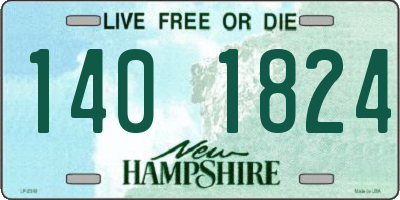 NH license plate 1401824