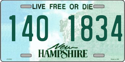 NH license plate 1401834