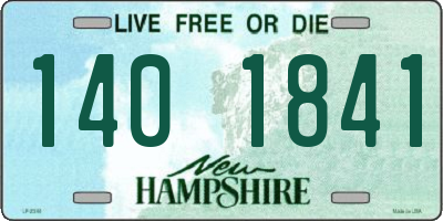 NH license plate 1401841