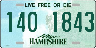 NH license plate 1401843