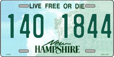 NH license plate 1401844