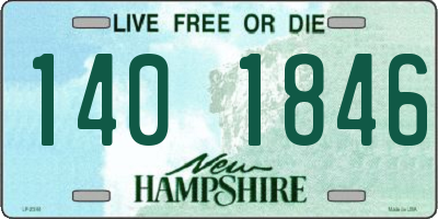 NH license plate 1401846