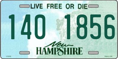 NH license plate 1401856