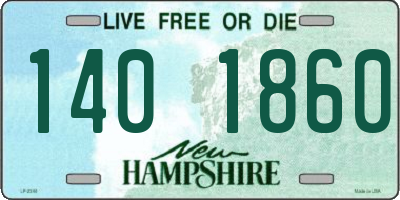 NH license plate 1401860