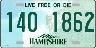 NH license plate 1401862