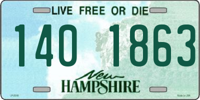NH license plate 1401863