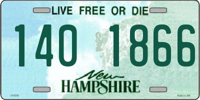 NH license plate 1401866