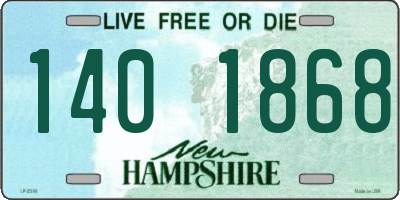 NH license plate 1401868