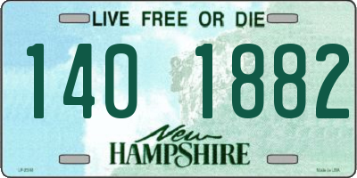 NH license plate 1401882