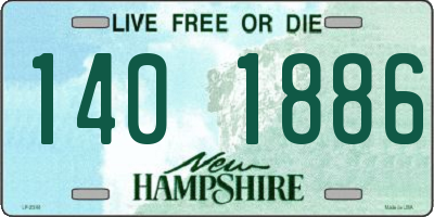 NH license plate 1401886