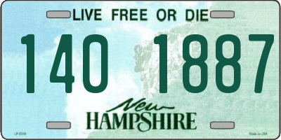 NH license plate 1401887