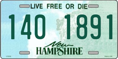NH license plate 1401891