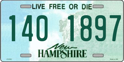 NH license plate 1401897