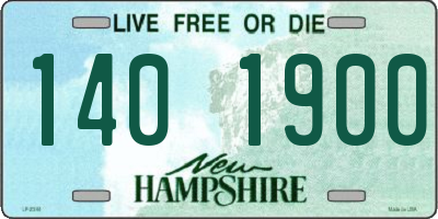 NH license plate 1401900