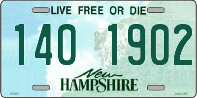 NH license plate 1401902