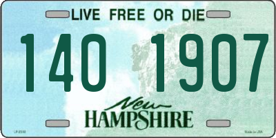 NH license plate 1401907