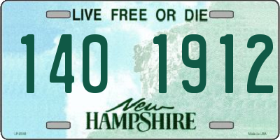 NH license plate 1401912