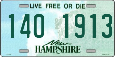 NH license plate 1401913