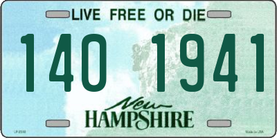NH license plate 1401941