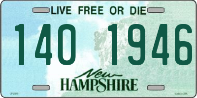 NH license plate 1401946