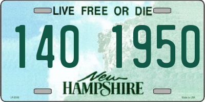NH license plate 1401950
