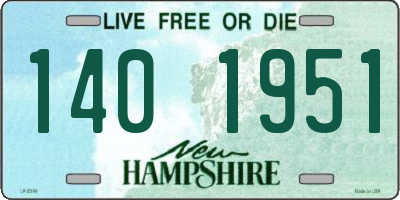 NH license plate 1401951