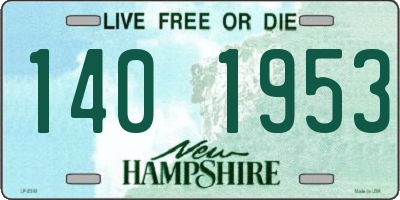 NH license plate 1401953
