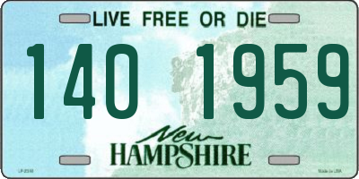 NH license plate 1401959