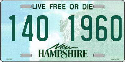 NH license plate 1401960