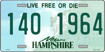 NH license plate 1401964