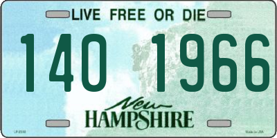 NH license plate 1401966