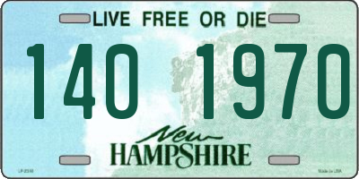 NH license plate 1401970