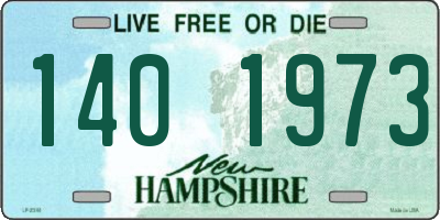 NH license plate 1401973