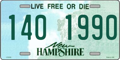 NH license plate 1401990