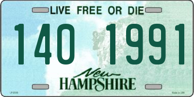 NH license plate 1401991