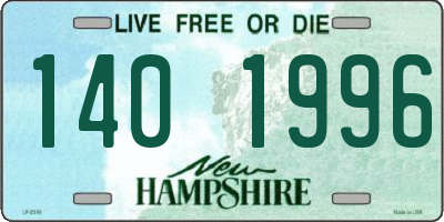 NH license plate 1401996