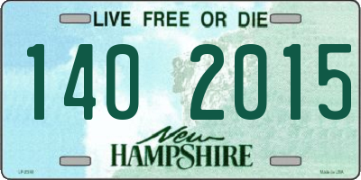 NH license plate 1402015