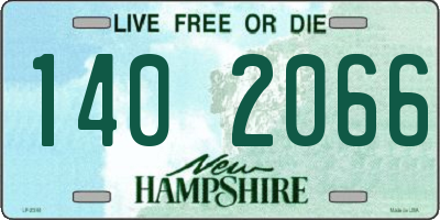 NH license plate 1402066